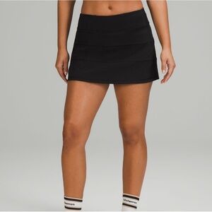 Lululemon Black Pace Rival Mid-Rise Skirt